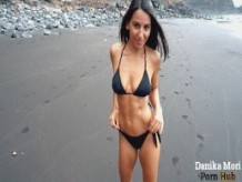 Caminando en la playa con deliciosa final!