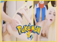 Pokemon Ash folla a Pikachu en dulce anal y semen dentro