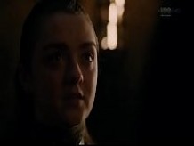 Maisie Williams Arya Stark escena desnuda Juego de tronos S08E02 | Soledad