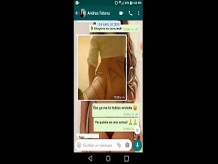 Andrea es una amiga del trabajo, hablamos por WhatsApp y la pongo muy cachonda, me dice que quiere ver mi polla ... ¡me hace una videollamada y viene en menos de 5 minutos!