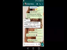 La más tetona del aula en una videollamada, se puso cachonda por whatsapp y el resto se grabó