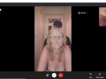 Caliente Madura Madura Golpea y Se Folla al Hombre de la Pizza, Mientras Llama por Skype a su Marido! Británico Amateur Cornudo x