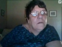 La grasa amateur la abuela en el webcam r20