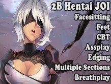 Experimento de 2B - Hentai JOI (Facesitting, Feet, CBT, Assplay, CEI, Edging, Roulette, MultiSection)