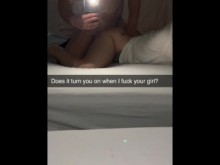 Novia infiel se folla a chico después de salir de noche Snapchat Cuckold