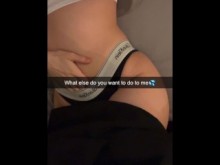 Niña envía instantáneas a su hermanastro en Snapchat