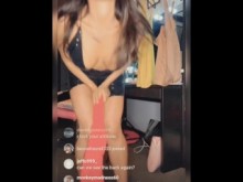 PUTA DE INSTAGRAM EXPONE EL COÑO Y LAS TETAS DURANTE LA PRUEBA DE VESTIDO EN HAUL LIVE (Retrato para teléfono)