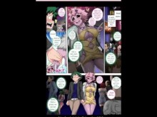 【Lewd Comic/Doujin Real Time Dub】 "My Harem Academia~" Deku x Mina PARTE 3 【feat. GB y mi gato Brody】