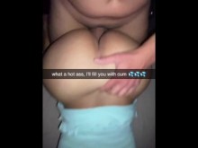 Conocí a una morena caliente en Snapchat a la que le encanta engañar a su esposo en Internet