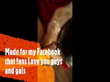 Video de mamada para mis fanáticos del chat de Facebook