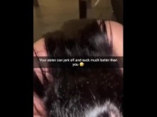 Intenso sexteo en Snapchat: una novia de 18 años se pone dura cuando el novio de su hermana le engaña