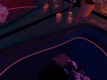 ¡Obteniendo una mamada descuidada de una muñeca sexual con IA en un chat de realidad virtual!