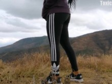 Caminata con mi Amiga en Leggins