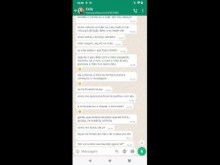 La conversación de WhatsApp se puso en línea - Amigos hablando sucio