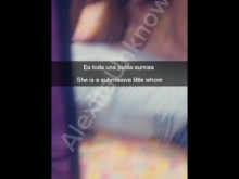 Bull envía snapchat de Putita sumisa a su novio