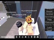 Follando a esta zorra gata en Roblox