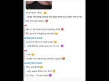 Me folló en Snapchat mientras mi esposo se había ido, ¡crudo y profundo dentro de mi coño!