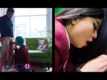 Kitty vs Echo- ¿Quién ganará la carrera de mamadas?