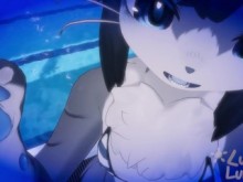 Pov Horny Femboy Shark te invita a la piscina ...