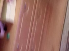 Room Tour de la sala de cámara web de Karina en un disfraz de mucama