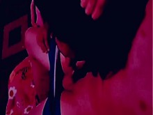 La perra de mi ex le encanta mamarme la verga