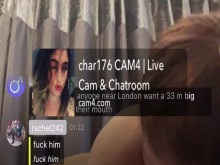 Garganta profunda con los labios grandes y adecuados en vivo