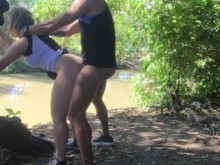 sexo duro al aire libre