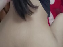 Una mujer marroquí con velo de Tawajatat, su hombre tiene barba, ella tiene un vídeo de sexo de rutina diaria y lo contiene????????