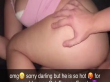 Me follo a mi preparador físico y se lo mando a mi novio pequeñito por Snapchat lo caliente que estoy engañando