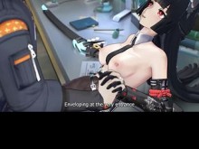 La chica gato quiere una gran polla en su coño mojado, empalándose en la polla[eng sub]