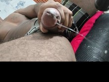 Dick 8.6 pulgadas tan caliente mira mi líquido preseminal