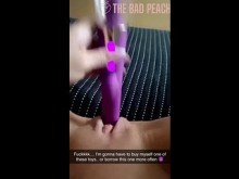 Dios mío, encontré el vibrador de madrastra y lo usé hasta que chorreé por toda su cama en Snapchat.