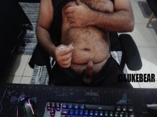 Bear Cub juega en la webcam