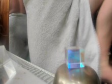 relajarse después de la ducha