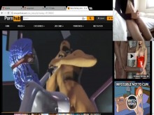 ¡¡¡Masturbándose con porno extraño !!!