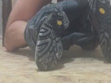 cachonda durante el trabajo