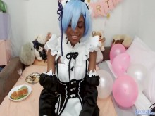 Primer show de cámara de cumpleaños número 21 vestida como Rem
