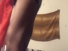 vino casual, caribeño, afrobeat cintura sinuosa, twerk, culo, baile en topless