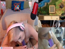 Gamerslut Supercut Disfruto de Ma Toys Blonde Buttplugged Blyss Versión gratuita