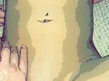 Porno de dibujos animados de cerca