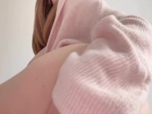 ¡CUM y escúchame! Llamada SECRETA en facetime de una joven profesora de francés tetona