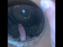 Metiendo mi gusano en una maceta