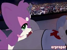 VRChat Meowth es chupado y acariciado por un robo