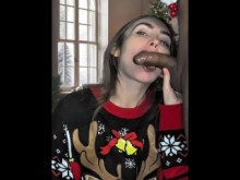 FaceTime navideño moderno para familias reconstituidas