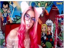 Sexy chica se masturba con cosplay sexy