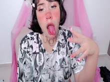Escupir burlas, objetivo de chaturbate