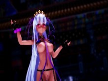 【MMD R18】BB por gato blanco